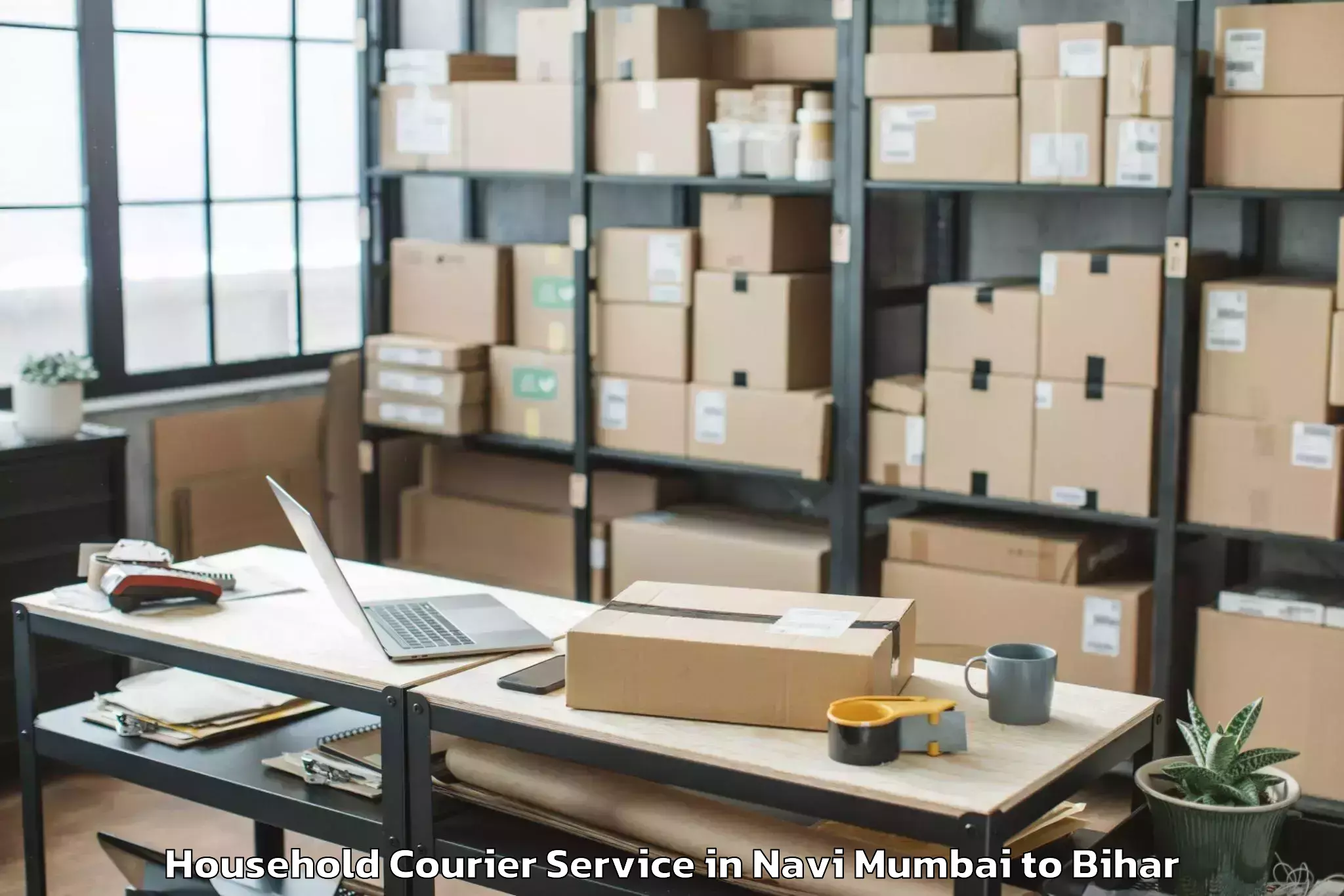 Expert Navi Mumbai to Chaugain Household Courier